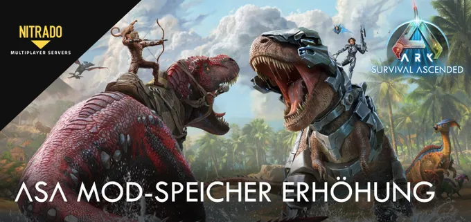 ARK: Survival Ascended Server – Mod-Speicherplatz auf 60GB erhöht!